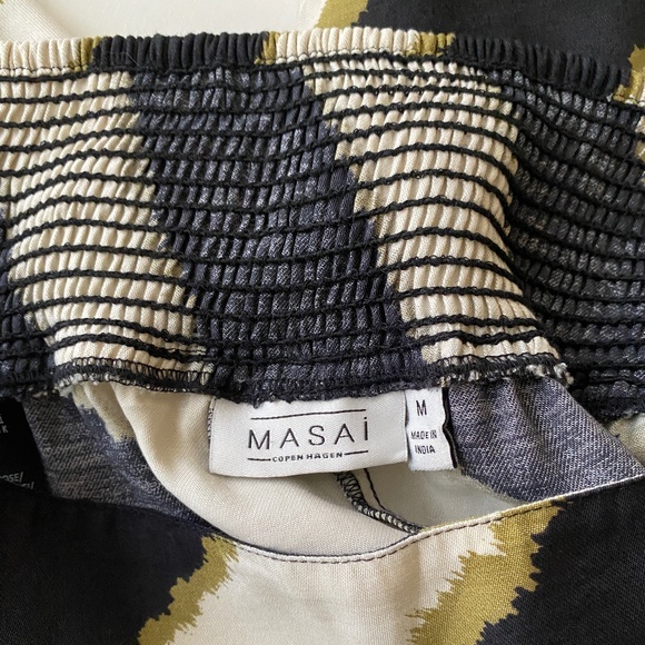 Masai Copenhagen Pai Striped Relaxed Fit High Rise Trousers Size Medium - Picture 6 of 12